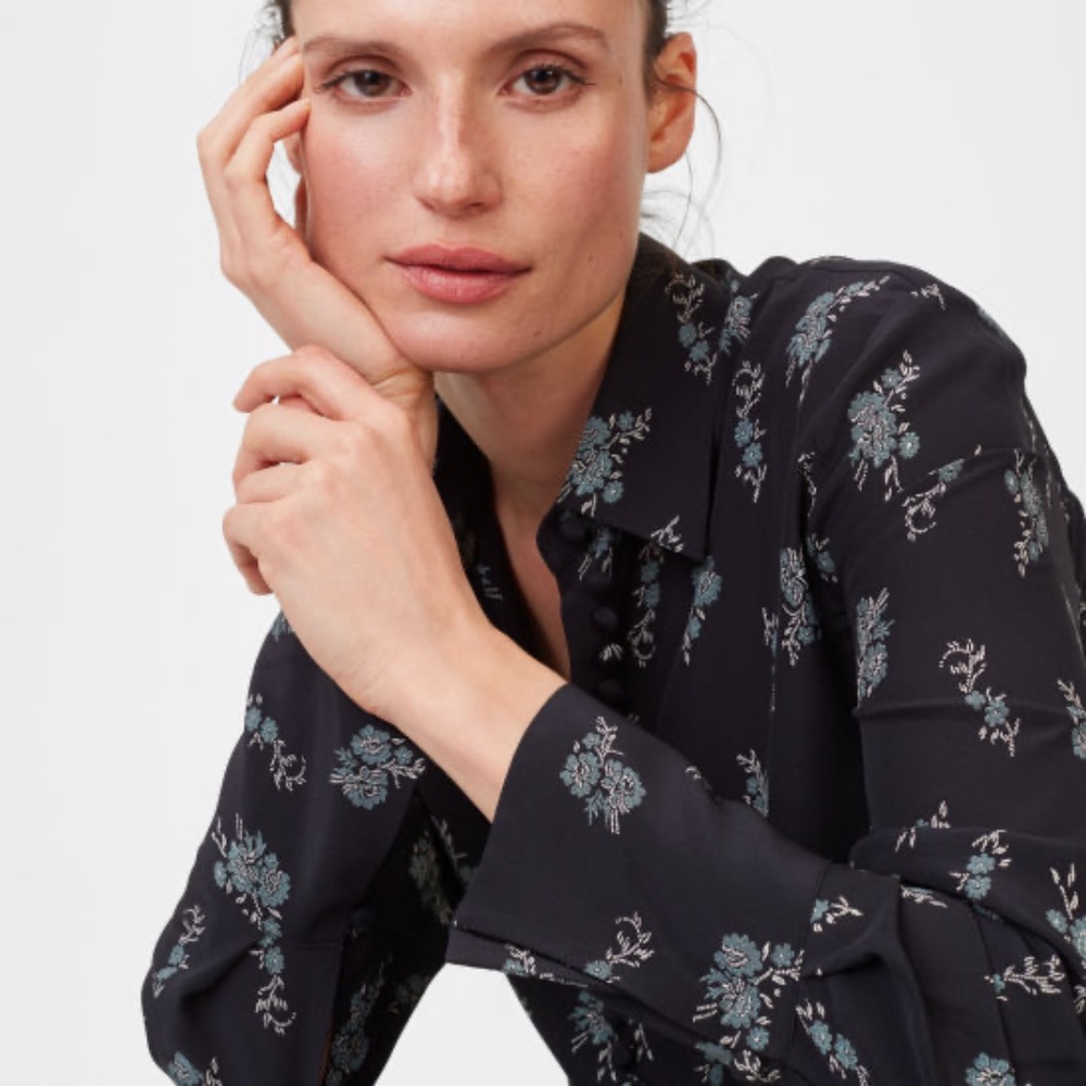 Club Monaco - Helek Silk Shirt - Disty Floral - LIKE NEW!